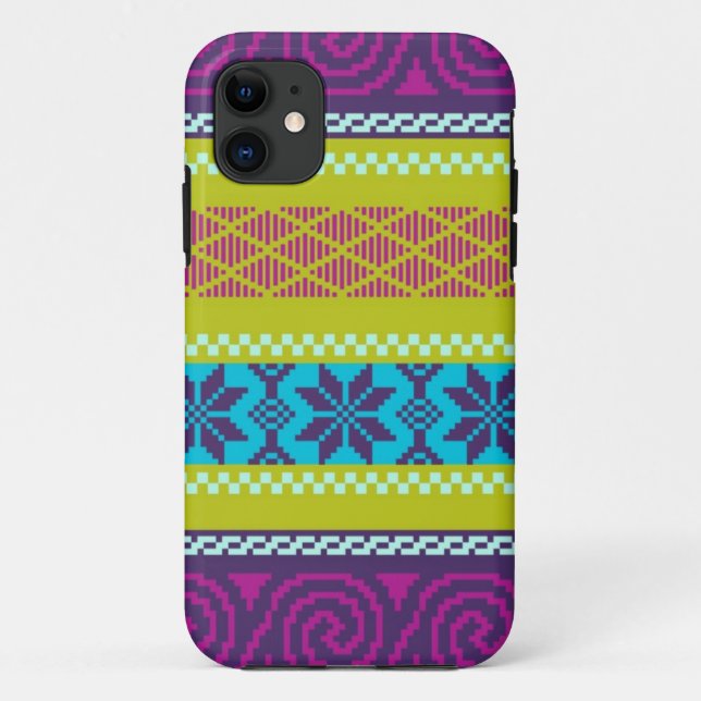 Fair Isle Stripe in Metro Case-Mate iPhone Case (Back)