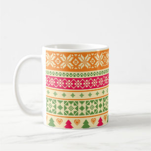 Fair Isle Style Christmas Seamless Coffee Mug