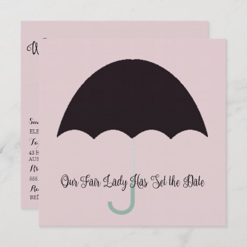 Fair Lady Baby Bridal Luncheon Shower Party Invitation