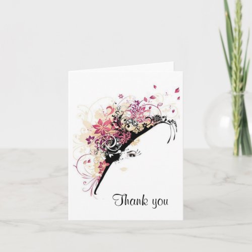 Fair Lady Birthday Bridal Shower Thank You Card