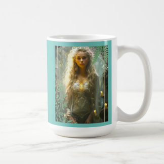 Fair Maiden in the Garden Coffee Mug