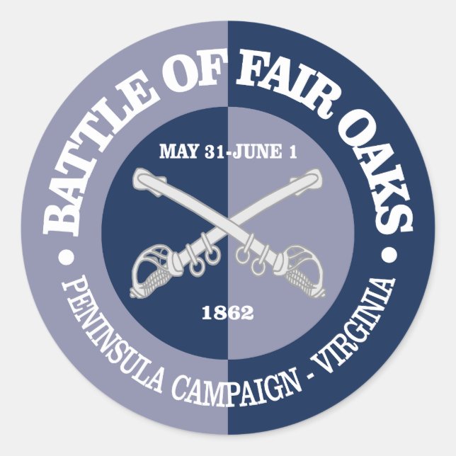 Fair Oaks (B&G) Classic Round Sticker (Front)