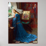 Fair Rosamund c. 1916 by John William Waterhouse Poster