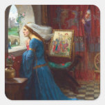 Fair Rosamund c. 1916 by John William Waterhouse Square Sticker
