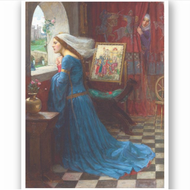 Fair Rosamund c. 1916 by John William Waterhouse Sticker (Front)