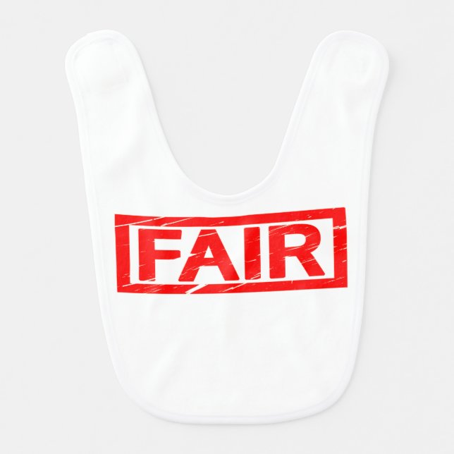 Fair Stamp Baby Bib (Front)