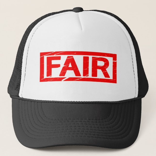 Fair Stamp Trucker Hat (Front)