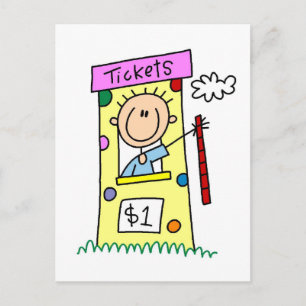 Fair Ticket Booth Tshirts and Gifts Postcard