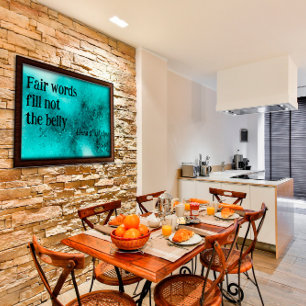 Fair words fill motivation kitchen ironic Poster