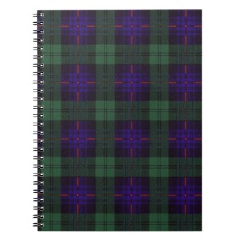 Fairbairn Clan Plaid Scottish Kilt Tartan Notebook by TheTartanShop at Zazzle
