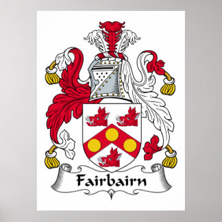 Fairbairn Family Crest Poster