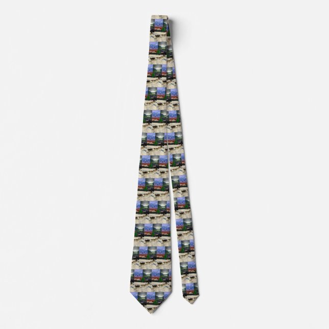 Fairbanks, Alaska Collage Neck Tie (Front)