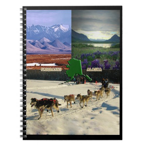 Fairbanks Alaska Collage Notebook