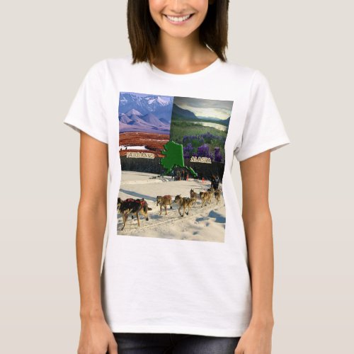 Fairbanks Alaska Collage T_Shirt