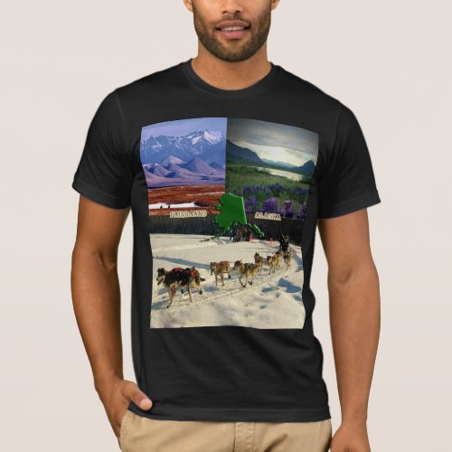 Fairbanks Alaska Collage T_Shirt