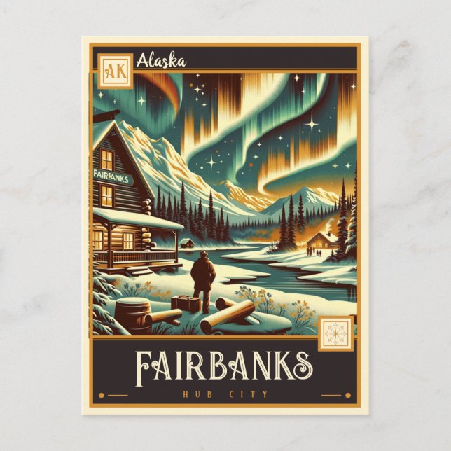 Fairbanks, Alaska | Vintage Postcard (Front)