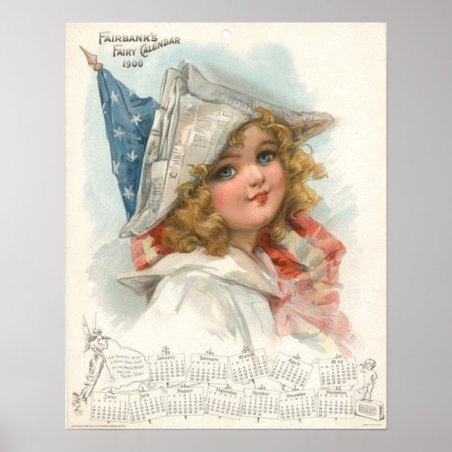 Fairbanks Fairy Calendar 1900 Poster (Front)
