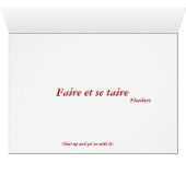 Faire et se taire - Flaubert (Inside Horizontal (Bottom))