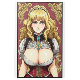 Faire Maiden 12 Metal Print