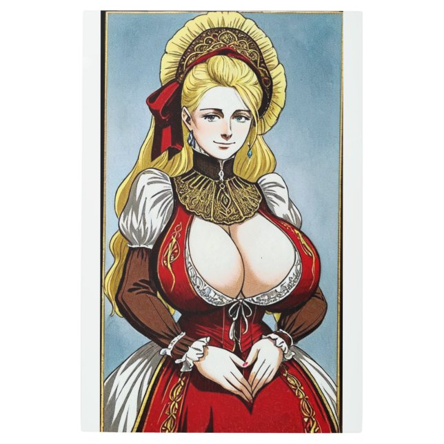 Faire Maiden 5 Metal Print (Front)