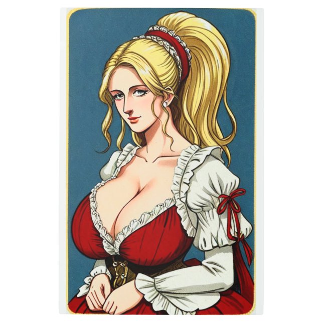 Faire Maiden 6 Metal Print (Front)