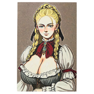 Faire Maiden 9 Metal Print