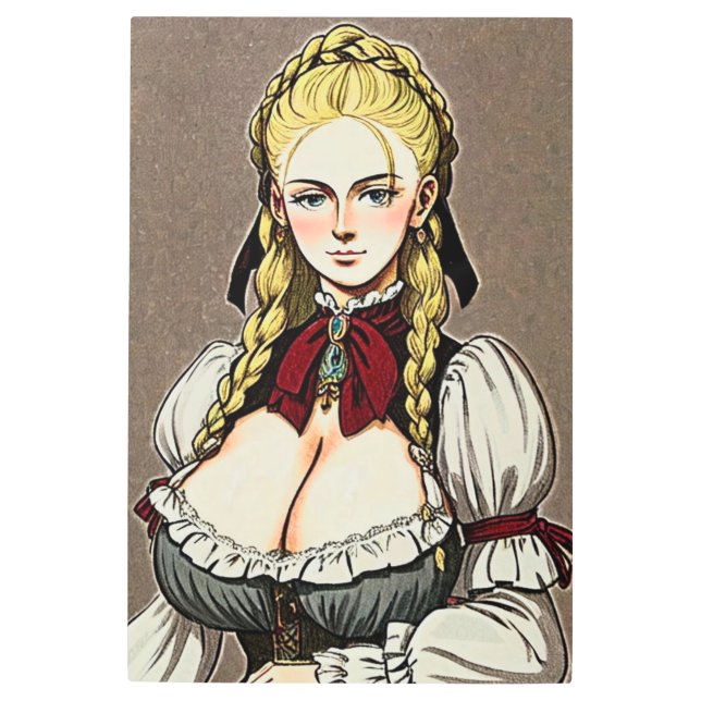 Faire Maiden 9 Metal Print (Front)