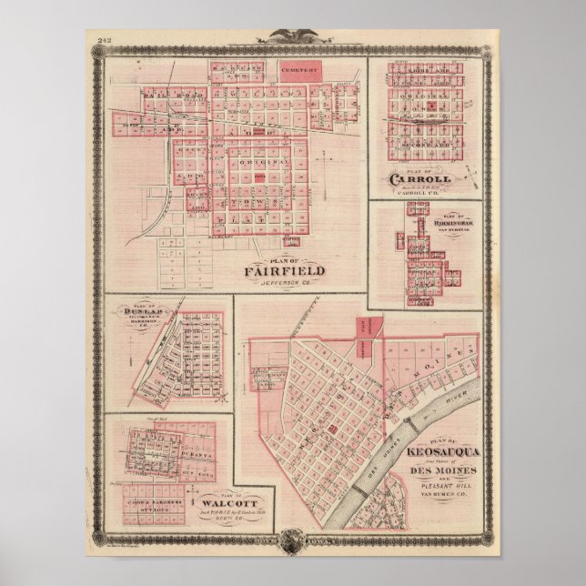 Fairfield, Carroll, Birmingham, Dunlap Poster (Front)