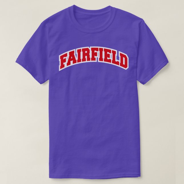 Fairfield Connecticut Varsity Style Vintage  T-Shirt (Design Front)