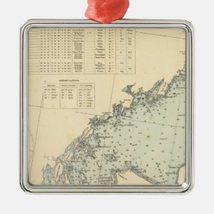 Fairfield County Connecticut, Long Island NY Metal Ornament