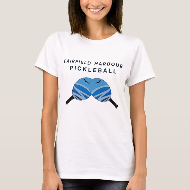 Fairfield Harbour Pickleball T shirt (Front)