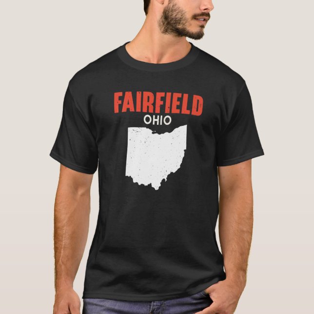 FAIRFIELD Ohio USA State America Travel Ohioan   T-Shirt (Front)