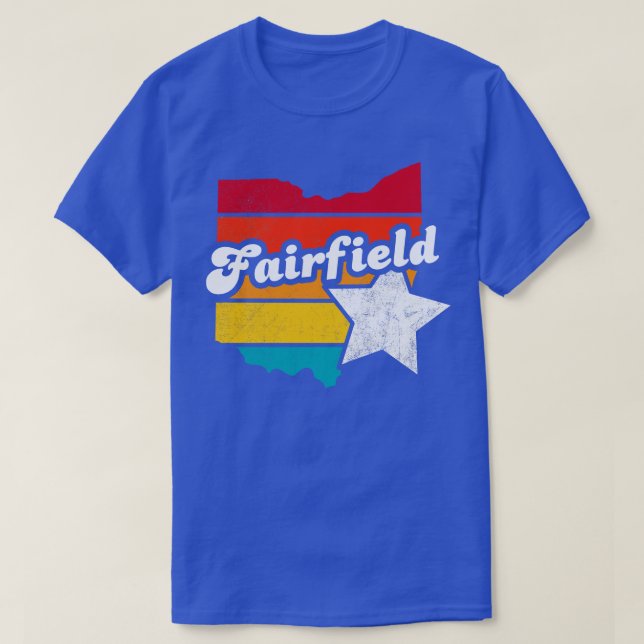 Fairfield Ohio Vintage Distressed Souvenir 1 T-Shirt (Design Front)