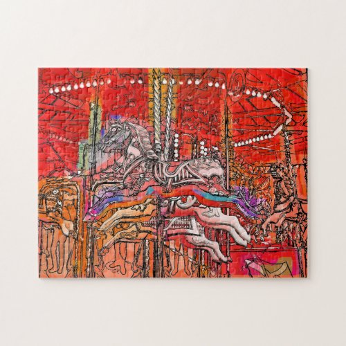 FAIRGROUND CAROUSEL JIGSAW PUZZLE