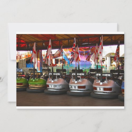 Fairground Dodgem Bumper Car Invitations