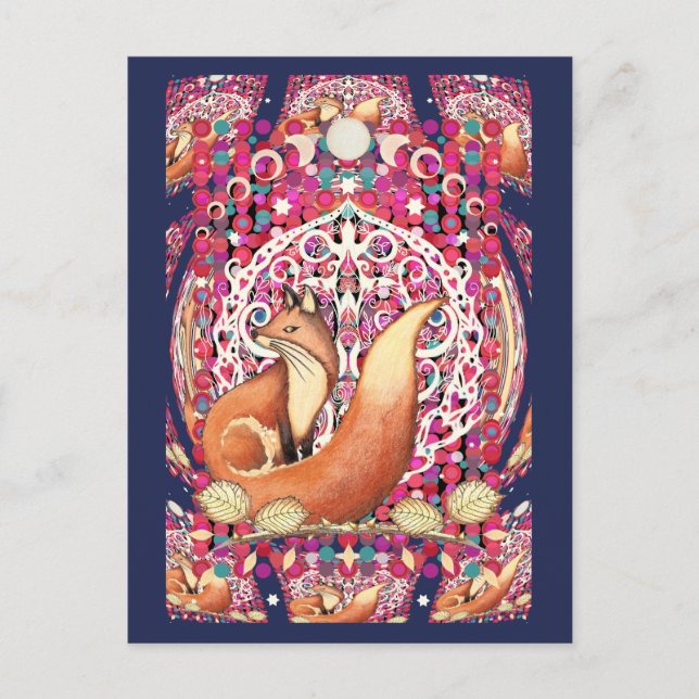 Fairground Fox Postcard (Front)
