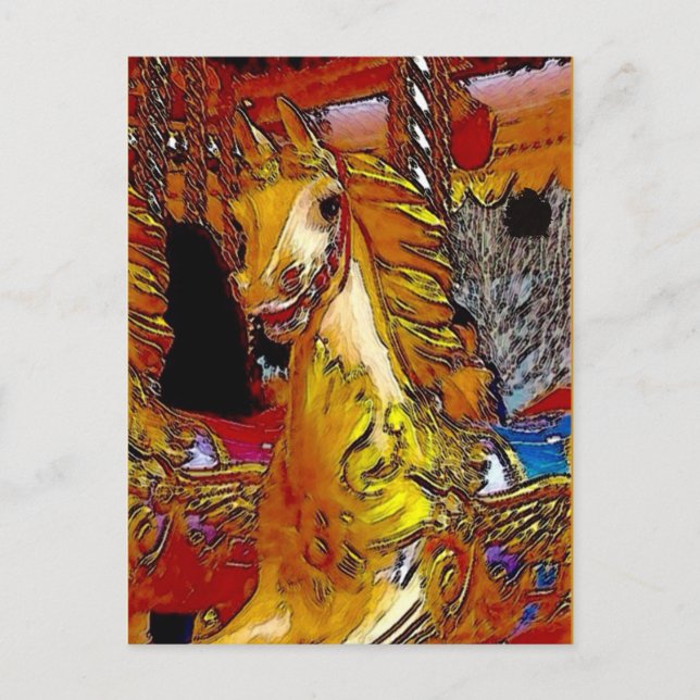 Fairground Horse Postcard (Front)