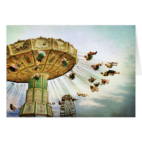 Fairground Swing note card