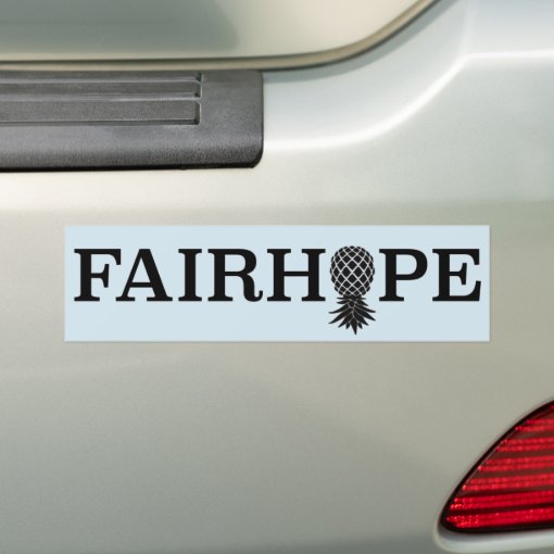 Fairhope bumper sticker upside down pineapple Zazzle