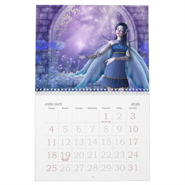 Fairies 2012 Calendar by Emma Marlow (Jan 2026)