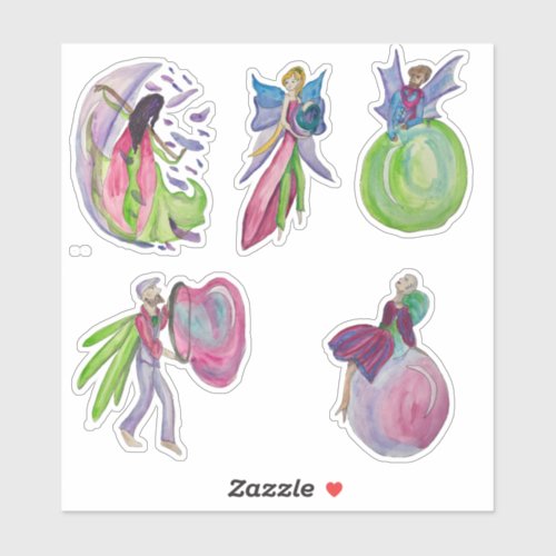  Fairies and bubbles Sticker