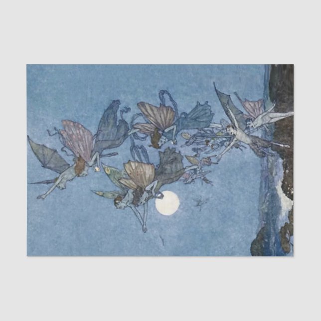 “Fairies and Elves” by Edmund Dulac from “The Temp Tissue Paper (Front)