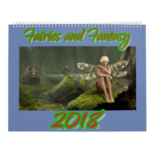 Fairies and Fantasy 2018 Calendar