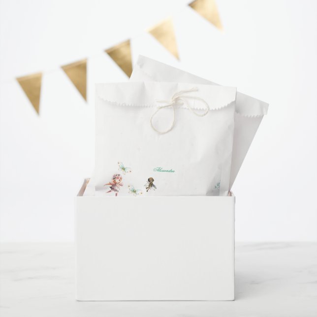 Fairies and fantasy garden favor bag  (Party)