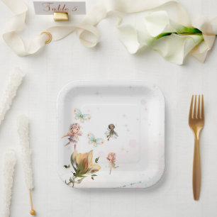Fairies and fantasy paper plates