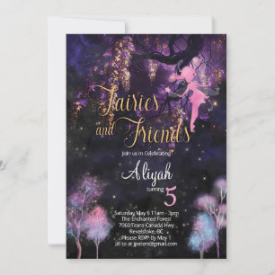 Fairies and Friends Birthday Invitation