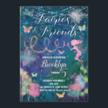 Fairies and Friends Birthday Invitation<br><div class="desc">Fairies and Friends Enchanted Birthday Invitation</div>