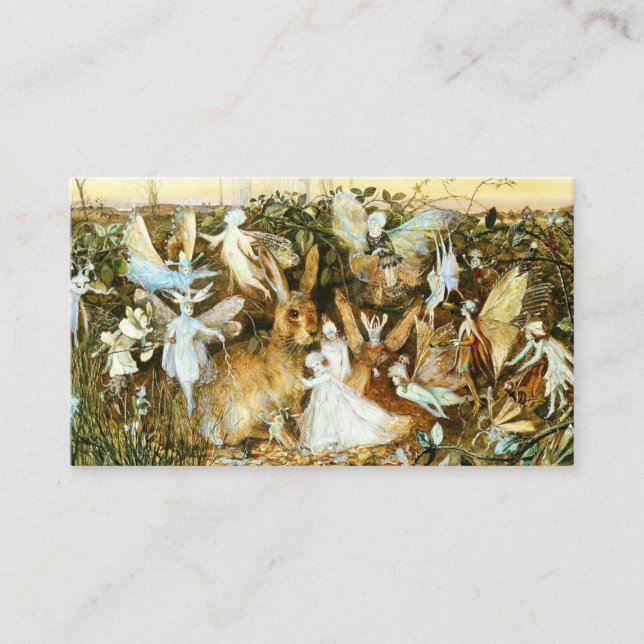Fairies and Rabbit Enclosure Card (Front)