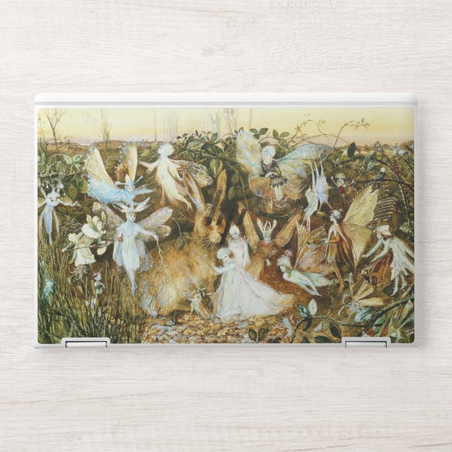 Fairies and Rabbit HP Laptop Skin (Front)