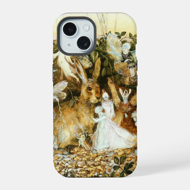 Fairies and Rabbit Iphone Case (Back)